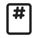 Document Page Top Center SVG Icon